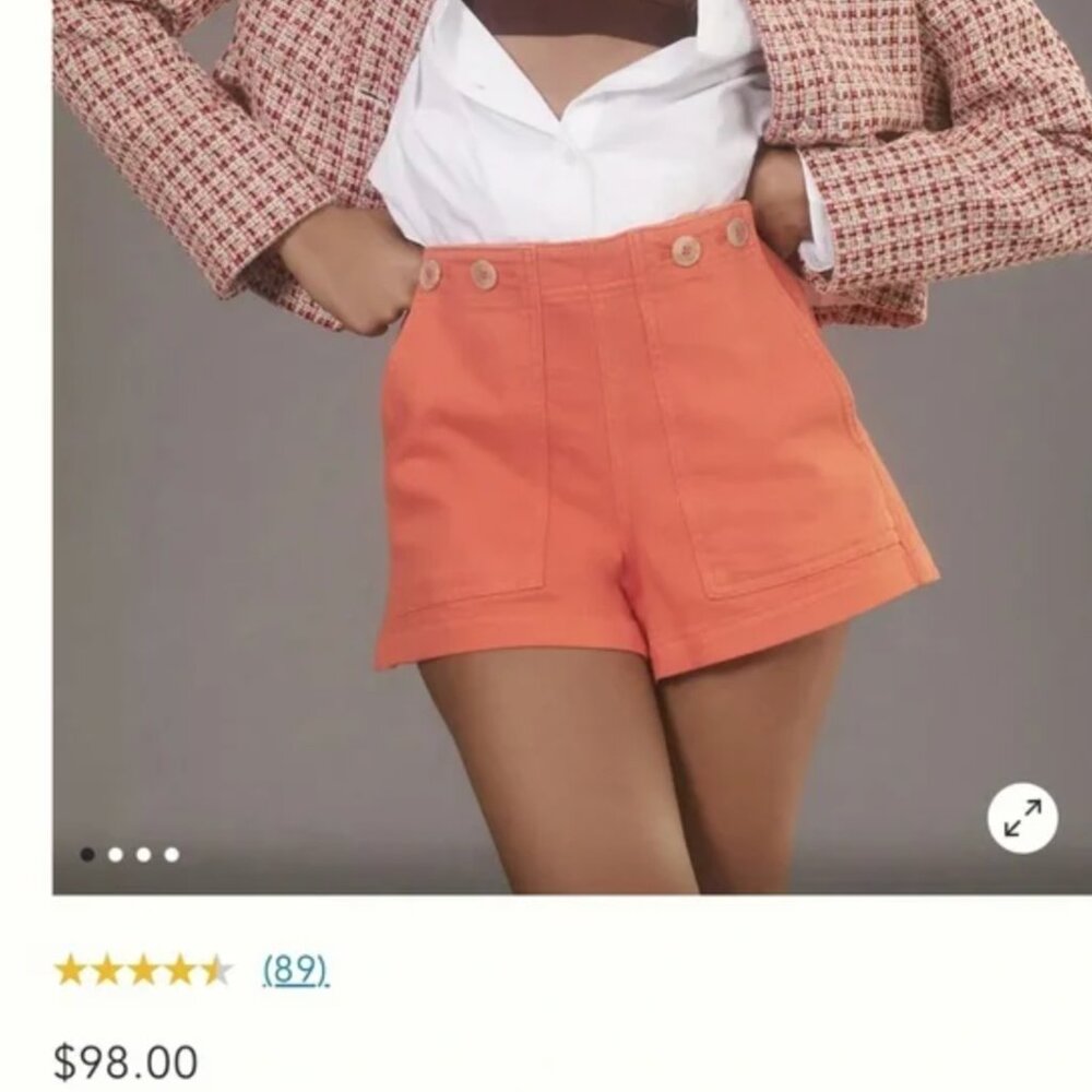 Anthropologie PILCRO high-rise shorts
